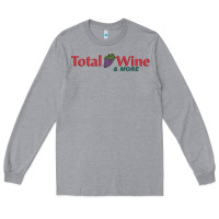 Heather Grey total and wine & more   wine drinker Long Sleeve Tee - linhVisuals
