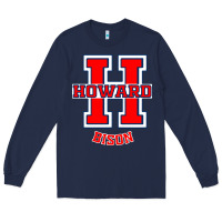 Navy howard 1867 university Long Sleeve Tee - linhVisuals