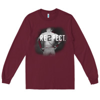 Burgundy respect derek jeter re2pect [tb] Long Sleeve Tee - linhVisuals