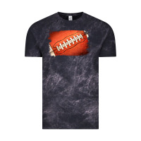 Cloud Black Football Brushstroke Vintage Tee - RanaPortraitStore