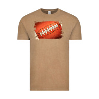 Vintage Coffee Football Brushstroke Vintage Tee - RanaPortraitStore