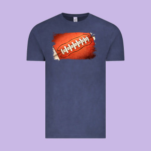 Football Brushstroke Vintage Tee Designed By Ranaportraitstore