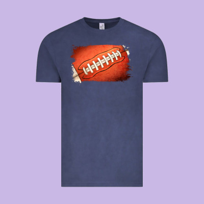 Football Brushstroke Vintage Tee Designed By Ranaportraitstore