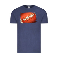 Vintage Denim Football Brushstroke Vintage Tee - RanaPortraitStore