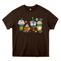 Chocolate Brown lawyer coffee cups Heavy Core Tee - OliviaCreatesArt