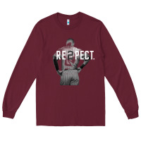 Burgundy respect derek jeter re2pect [tw] Long Sleeve Tee - linhVisuals