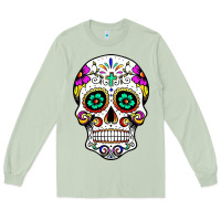Matcha sugar skull Long Sleeve Tee - linhVisuals