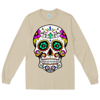 Mushroom sugar skull Long Sleeve Tee - linhVisuals