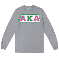 Heather Grey alpha kappa aka Long Sleeve Tee - linhVisuals