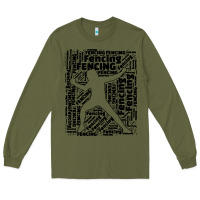 Army Green fencing sport Long Sleeve Tee - linhVisuals