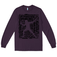 Plum fencing sport Long Sleeve Tee - linhVisuals