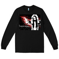 Black Marilyns angel with scabbed wings Long Sleeve Tee - linhVisuals