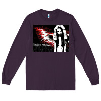 Plum Marilyns angel with scabbed wings Long Sleeve Tee - linhVisuals