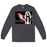 Smoke Marilyns angel with scabbed wings Long Sleeve Tee - linhVisuals