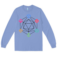 Colony Blue minimal dnd Long Sleeve Tee - linhVisuals