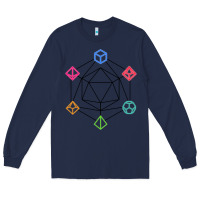 Navy minimal dnd Long Sleeve Tee - linhVisuals