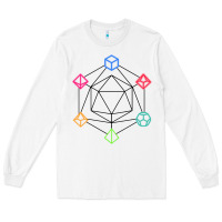 White minimal dnd Long Sleeve Tee - linhVisuals