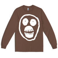 Chestnut the mighty boosh monkey skull Long Sleeve Tee - linhVisuals