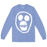 Colony Blue the mighty boosh monkey skull Long Sleeve Tee - linhVisuals