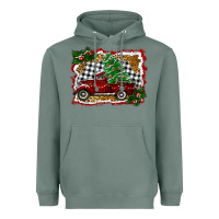 Christmas Truck With Christmas Tree Heavyweight Hoodie | Teevron