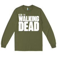 Army Green the walking dead blood Long Sleeve Tee - linhVisuals
