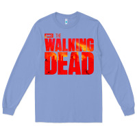 Colony Blue the walking dead blood Long Sleeve Tee - linhVisuals