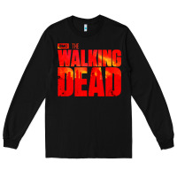 Black the walking dead blood Long Sleeve Tee - linhVisuals