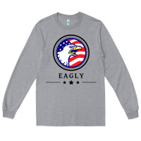 Heather Grey peacemaker eagly Long Sleeve Tee - linhVisuals