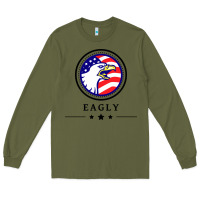 Army Green peacemaker eagly Long Sleeve Tee - linhVisuals