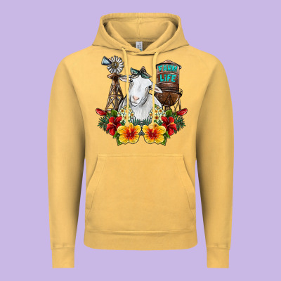 Farm Life Sheep Vintage Hoodie Designed By Sublimationcraftshop