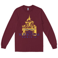 Burgundy universite paris la sorbonne Long Sleeve Tee - linhVisuals