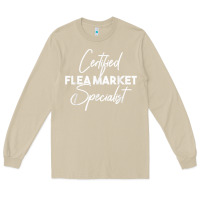 Mushroom certified flea market specialist t shirt Long Sleeve Tee - linhVisuals