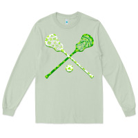 Matcha funny lacrosse st patricks day boys men shamrock ball t shirt Long Sleeve Tee - linhVisuals