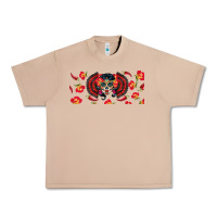 Burro sugar skull rose libbey glass Urban Heavy Tee - BundleAndBundleShop