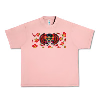 Salmon sugar skull rose libbey glass Urban Heavy Tee - BundleAndBundleShop