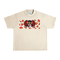 Sandshell sugar skull rose libbey glass Urban Heavy Tee - BundleAndBundleShop