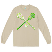 Mushroom funny lacrosse st patricks day boys men shamrock ball t shirt Long Sleeve Tee - linhVisuals