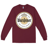 Burgundy warsteiner Long Sleeve Tee - linhVisuals