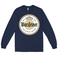 Navy warsteiner Long Sleeve Tee - linhVisuals