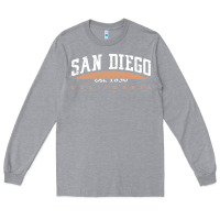Heather Grey san diego california Long Sleeve Tee - linhVisuals