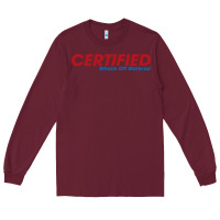 Burgundy whack  off Long Sleeve Tee - linhVisuals