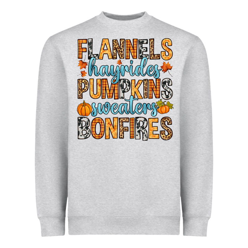 Flannels Hayrides Heavyweight Sweatshirt by RanaPortraitStore | Teevron