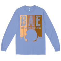 Colony Blue black history month bae black and educated melanin women t shirt Long Sleeve Tee - linhVisuals