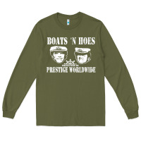 Army Green boats n hoes funny meme t shirt Long Sleeve Tee - linhVisuals