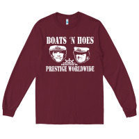 Burgundy boats n hoes funny meme t shirt Long Sleeve Tee - linhVisuals