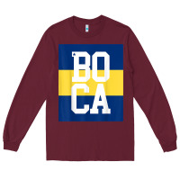 Burgundy boca juniors la boca t shirt Long Sleeve Tee - linhVisuals