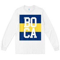 White boca juniors la boca t shirt Long Sleeve Tee - linhVisuals