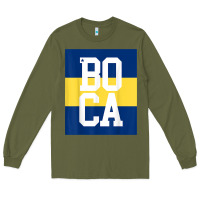 Army Green boca juniors la boca t shirt Long Sleeve Tee - linhVisuals