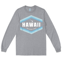 Heather Grey hawaii the aloha state   aloha hawaiian from the islands!! t shirt Long Sleeve Tee - linhVisuals