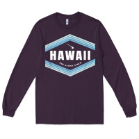 Plum hawaii the aloha state   aloha hawaiian from the islands!! t shirt Long Sleeve Tee - linhVisuals